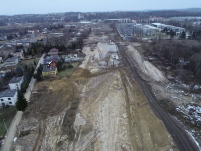Budowa Drogi Ekspresowej S-7 Widoma – Kraków w km 657+600 (28.01.2023)