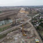 Budowa Drogi Ekspresowej S7 Widoma – Kraków w km 653+700 ES-201 (25.03.2023)