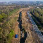 Budowa Drogi Ekspresowej S7 Widoma – Kraków w km 658+650 (22.04.2023)