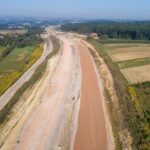 Budowa Drogi Ekspresowej S7 Widoma – Kraków w km 644+100 (09.09.2023)