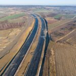 Budowa Drogi Ekspresowej S7 Widoma – Kraków w km 645+700 (30.01.2024)