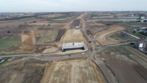 Budowa Drogi Ekspresowej S7 Widoma – Kraków w km 651+800 WS-17 Węzeł Raciborowice (25.03.2023)