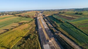 Budowa Drogi Ekspresowej S7 Widoma – Kraków w km 651+150 (15.10.2023)