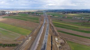 Budowa Drogi Ekspresowej S-7 Widoma – Kraków w km 641+400 (25.02.2024)