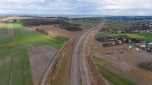 Budowa Drogi Ekspresowej S-7 Widoma – Kraków w km 642+100 (25.02.2024)