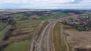 Budowa Drogi Ekspresowej S-7 Widoma – Kraków w km 642+700 (25.02.2024)