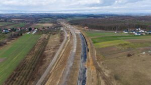 Budowa Drogi Ekspresowej S-7 Widoma – Kraków w km 644+400 (25.02.2024)
