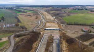 Budowa Drogi Ekspresowej S-7 Widoma – Kraków w km 645+100 Obiekt WS-7 (25.02.2024)