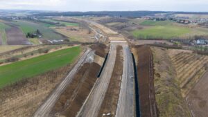 Budowa Drogi Ekspresowej S-7 Widoma – Kraków w km 645+200 (25.02.2024)