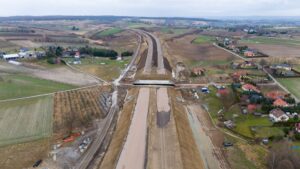 Budowa Drogi Ekspresowej S-7 Widoma – Kraków w km 646+100 Obiekt WS-8 (25.02.2024)