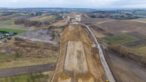 Budowa Drogi Ekspresowej S-7 Widoma – Kraków w km 647+600 (25.02.2024)