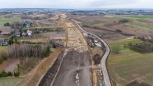 Budowa Drogi Ekspresowej S-7 Widoma – Kraków w km 647+800 (25.02.2024)