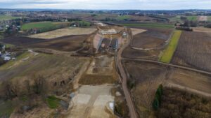 Budowa Drogi Ekspresowej S-7 Widoma – Kraków w km 648+700 (25.02.2024)