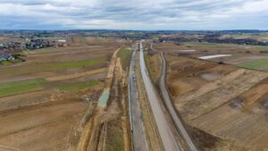 Budowa Drogi Ekspresowej S-7 Widoma – Kraków w km 650+500 (25.02.2024)