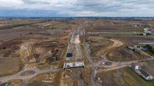 Budowa Drogi Ekspresowej S-7 Widoma – Kraków w km 651+800 Węzeł Raciborowice (25.02.2024)