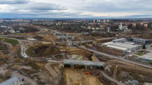 Budowa Drogi Ekspresowej S-7 Widoma – Kraków w km 657+000 (25.02.2024)