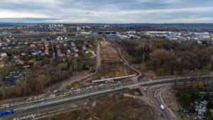 Budowa Drogi Ekspresowej S-7 Widoma – Kraków w km 657+900 (25.02.2024)