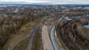Budowa Drogi Ekspresowej S-7 Widoma – Kraków w km 658+500 (25.02.2024)