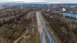 Budowa Drogi Ekspresowej S-7 Widoma – Kraków w km 658+890 (25.02.2024)